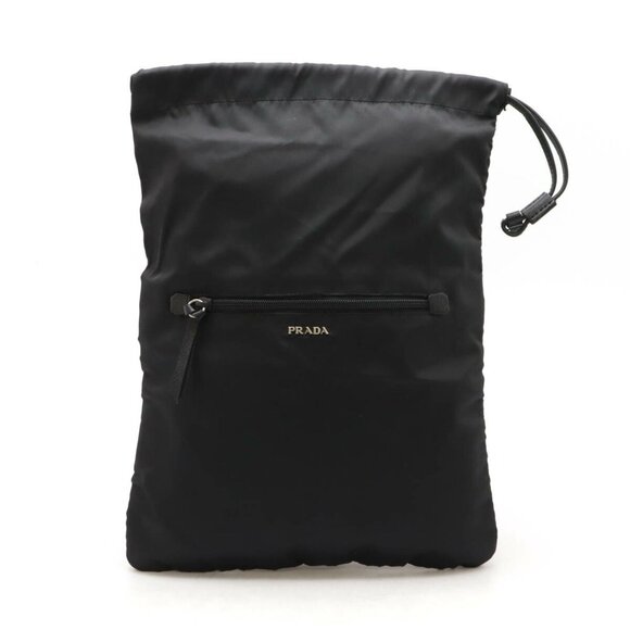 PRADA Black Leather Pouch - Picture 1 of 10